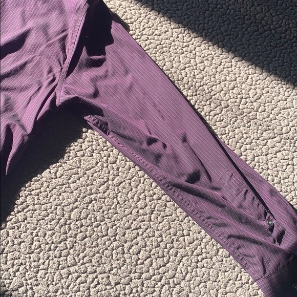 CK Purple and Black striped long sleeve shirt - Picture 4 of 5